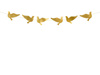 Garland pigeons, gold, 112cm