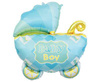 Foil balloon Trolley, Baby Boy, Baby Shower - 60 cm