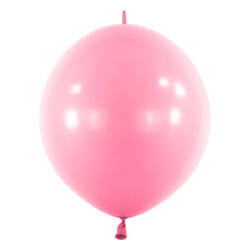 Rosa Latexballons mit Stecker, Decorator Standard E-Link Pretty Pink, 30cm, 50 Stück.