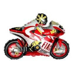 Motor foil balloon - Red 74 cm