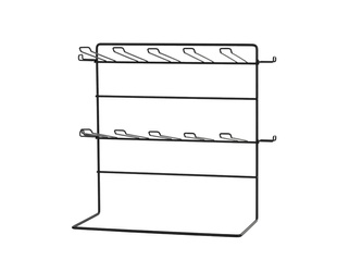 Metal Display Stand for Candles Black 43x21x41 cm