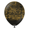 Latex Balloons Safari Snake Black, 30cm, 25 pcs.