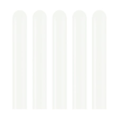Modellierballons 260M, Standard White, 115cm, 100 Stück