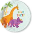Pappteller, Mehrfarbig, DINO PARTY, 20 cm, 8 Stk.