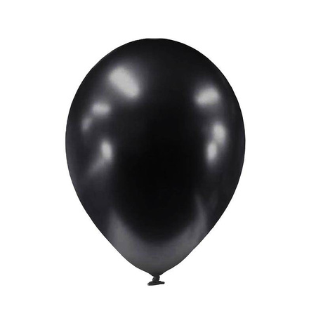 Chrome Latex-Ballons Dark Graphite, 30cm, 50 Stück.