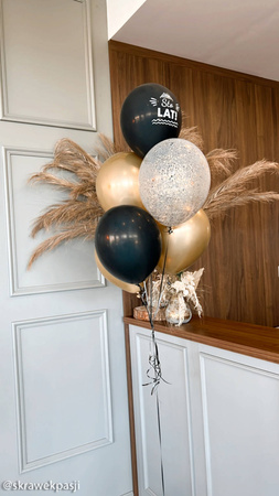 Geburtstagsballons Happy Birthday, navy blue mix, 30cm, 10 Stk.