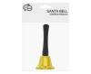 Santa Claus Bell black-gold 12 cm