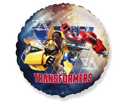 Foil balloon cars Transformers, round 46 cm