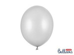 Strong Ballons, Silber, Metallic Silver Snow, 30 cm, 50 Stk.