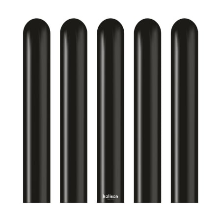 Modellierballons 260M, Standard Schwarz, 115cm, 100 Stück