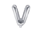 Folienballon-Buchstabe V 35cm, Silber