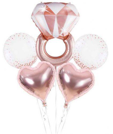 Folienballons Ladies' Night Out Ring-Set, 6 el.