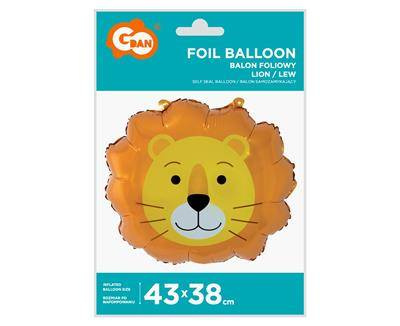 Foil balloon Lion, 43 x 38 cm