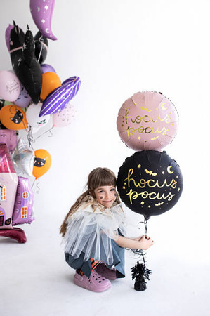 Hocus Pocus foil balloon, halloween 45 cm, pink