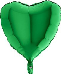 Folienballon - grünes Herz 46 cm, Grabo