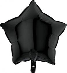 Foil Balloon - Black Star 46 cm Grabo