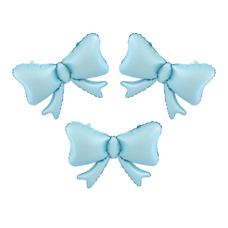 Foil Balloon Bows blue 55 x 42cm 3pcs