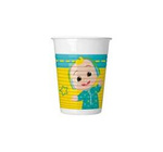 Plastic cups CoComelon 200ml, 8pcs