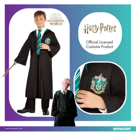 Kostüm, Harry Potter Faschingskostüm, Slytherin 4-6 Jahre alt