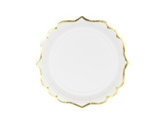 Plates, white, 18.5 cm (1 op. / 6 pcs.)