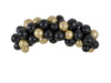 Garland Balloon black and gold, 200cm, 61 el.