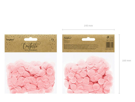 Confetti circles, bright pink, 15g