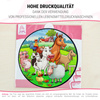 Safari cake topper edible wafer round 20 cm premium, vegan, gluten-free, cut