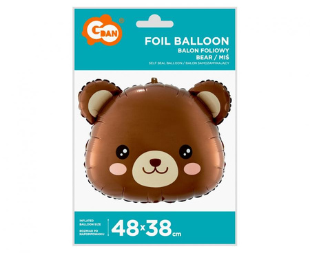 Folienballon Bär, 48x38 cm