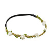 Head wreath, with flowers, on elastic