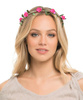 Head wreath, with flowers, on elastic