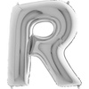 Balloon Letter foil 40 'silver R