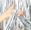 Decorative curtain, silver, 100 cm x 200 cm