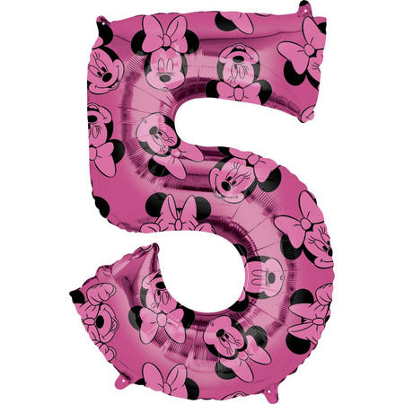 Foil balloon Digit 5 ​​Mouse Minnie 66 cm