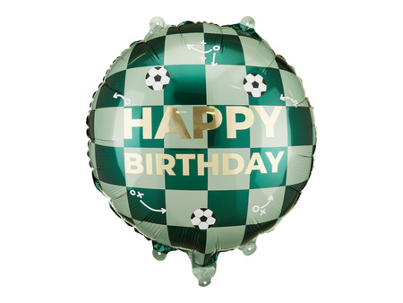 Foil Balloon Happy Birthday Balls Green 35 cm