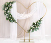 Heart backdrop stand, gold, 2m