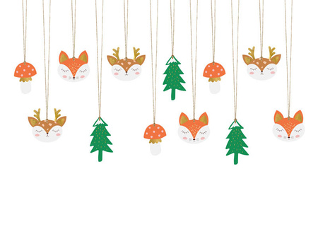 Forest gift pendants, Mix 12 pcs