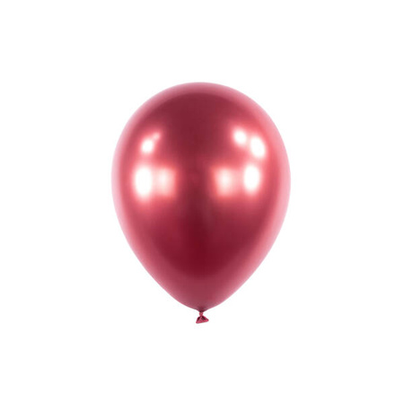 Latex balloons Decorator Satin Luxe Chrome Pomegranate, 12cm, 100 pcs.