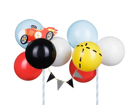 Luftballon-Torten-Topper Auto, Mix, 29 cm