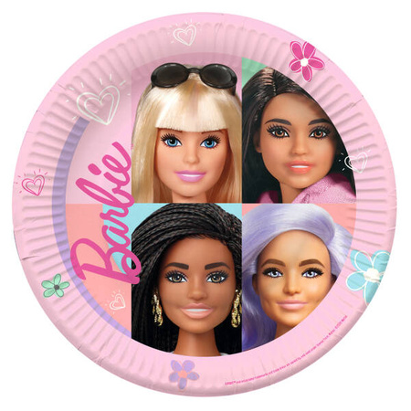 Paper Plates Barbie, Barbie Sweet Life, 23cm, 8 pcs