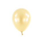Latexballons, Metallic, Perlfarben Creme, Vanilla, Decorator Pearl Vanilla, 12 cm, 100 Stück