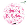 Folienballon Schleife Rosa Pretty Pink Bow Birthday 45 cm
