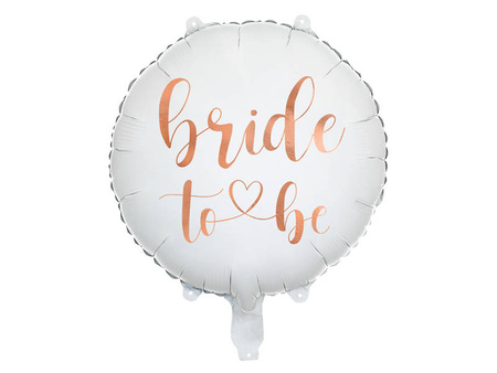 Bride to be foil balloon, rose gold 45 cm