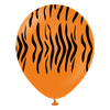 Latex Balloons Safari Tiger Orange, 30cm, 25 pcs.