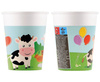 Paper cups Animal farm 200ml, 8 pcs.