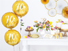 Folienballon, 70. Geburtstag, Gold, Durchmesser 45 cm