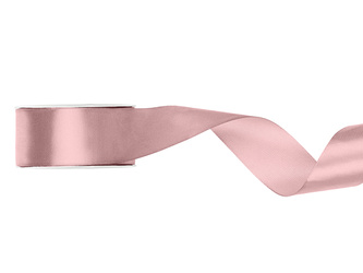 Satin Ribbon, Light Dirty Pink, 25mm/25m