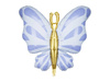 Foil Balloon Butterfly, Blue, 69x69 cm