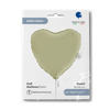 Foil Balloon - Satin olive heart 46 cm, Grabo