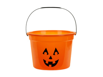 Candy Bucket Pumpkin Orange 20.5x15 cm