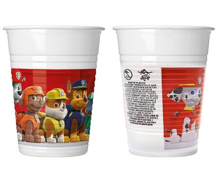 Paw Patrol plastic cups -200ml 8pcs